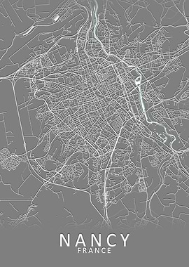 Nancy France City Map