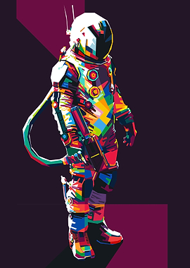 ASTRONAUT IN WPAP DESIGN
