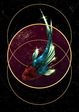 Jewel Fish on Art Deco 1