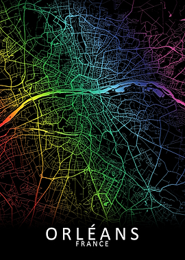 Orleans France City Map