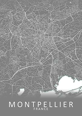 Montpellier France Map