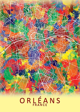 Orleans France City Map