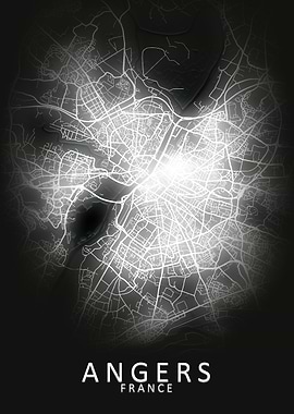 Angers France City Map