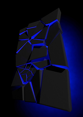 Voronoi block blue right