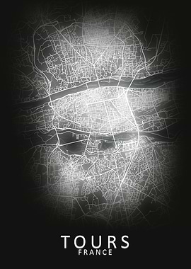 Tours France City Map