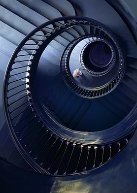 Pretty blue staircase