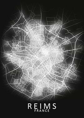 Reims France City Map