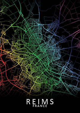 Reims France City Map