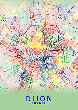 Dijon France City Map