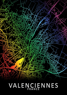 Valenciennes France Map