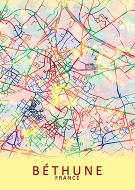 Bethune France City Map