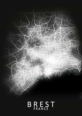 Brest France City Map