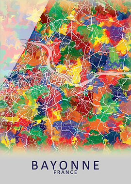 Bayonne France City Map