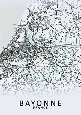 Bayonne France City Map