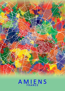 Amiens France City Map