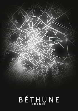 Bethune France City Map
