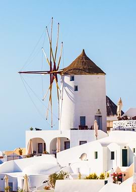 Windmill in Santorini