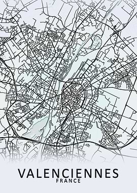 Valenciennes France Map
