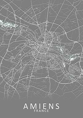 Amiens France City Map