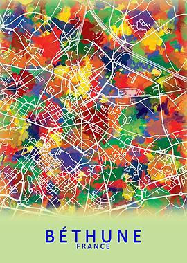 Bethune France City Map