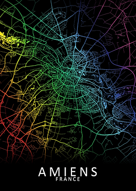Amiens France City Map