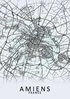 Amiens France City Map