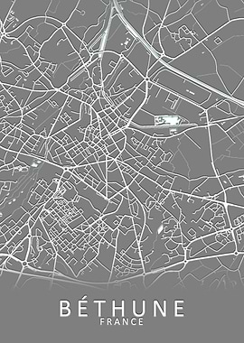 Bethune France City Map