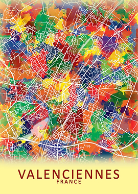 Valenciennes France Map