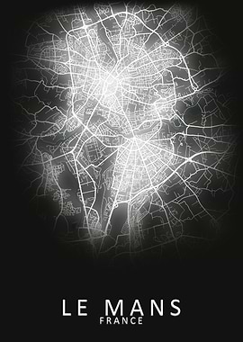 Le Mans France City Map