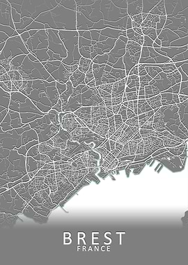 Brest France City Map