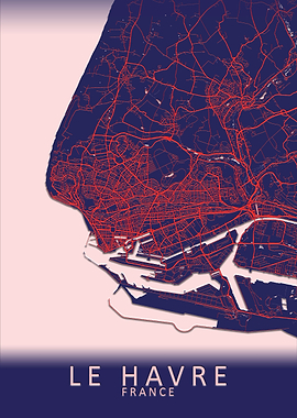 Le Havre France City Map