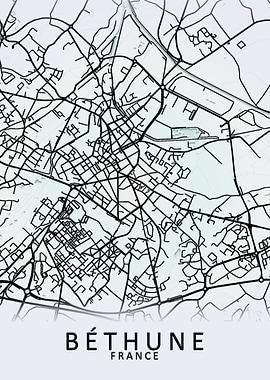 Bethune France City Map