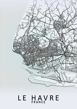 Le Havre France City Map