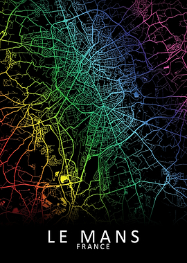 Le Mans France City Map