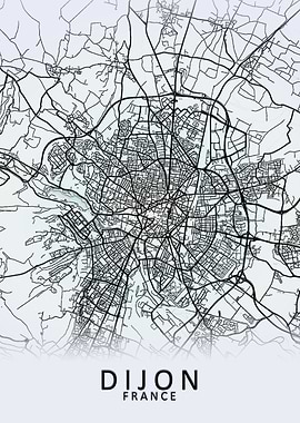Dijon France City Map