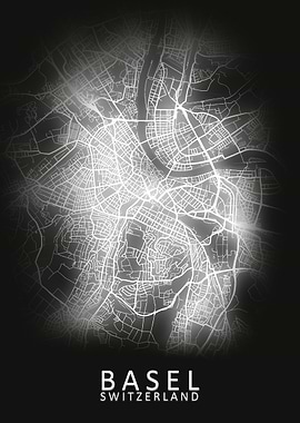 Basel Switzerland City Map