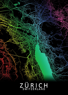 Zurich Switzerland Map