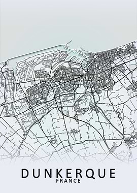 Dunkerque France City Map