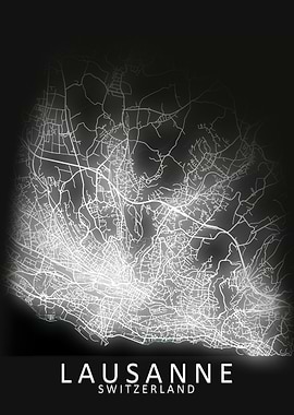 Lausanne Switzerland Map