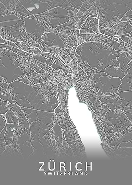Zurich Switzerland Map
