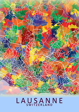 Lausanne Switzerland Map