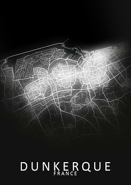 Dunkerque France City Map