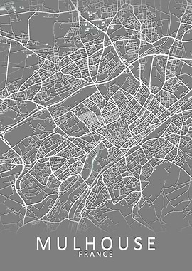 Mulhouse France City Map