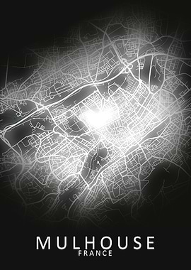 Mulhouse France City Map