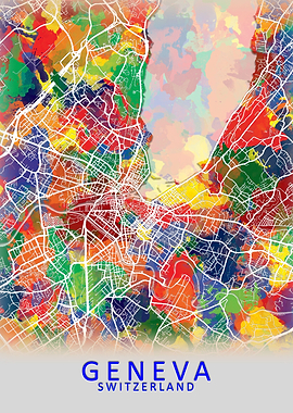 Geneva Switzerland Map
