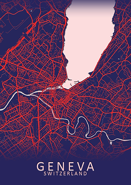Geneva Switzerland Map