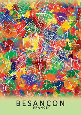 Besancon France City Map