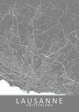 Lausanne Switzerland Map
