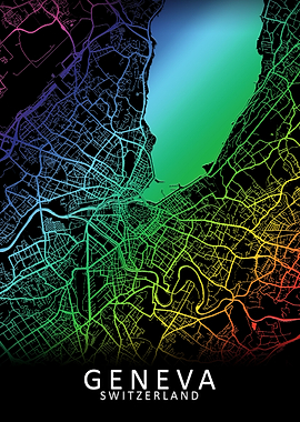 Geneva Switzerland Map