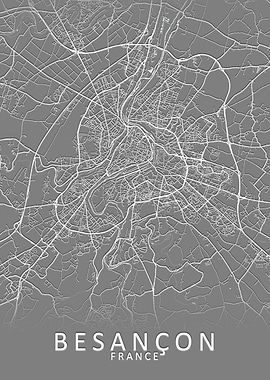 Besancon France City Map